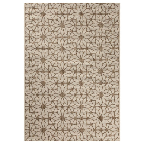 Турецкий прямоугольный ковёр  F8681 BROWN/BEIGE
