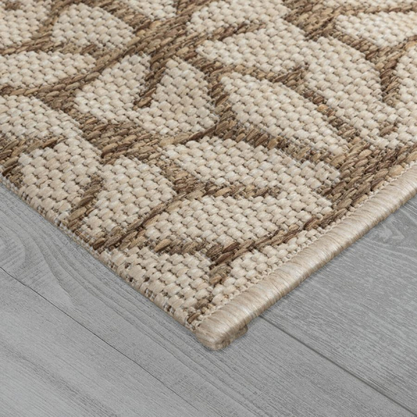 Турецкий прямоугольный ковёр  F8681 BROWN/BEIGE