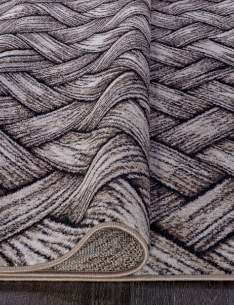 Российский прямоугольный ковёр D723 BEIGE-BROWN