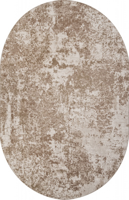 Турецкий овальный ковёр M028A CREAM / BEIGE