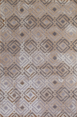 Российский прямоугольный ковёр 6266 BROWN-BEIGE