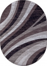 Российский овальный ковёр d234 GRAY-PURPLE