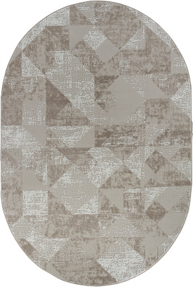 Турецкий овальный ковёр H921AC BEIGE / WHITE