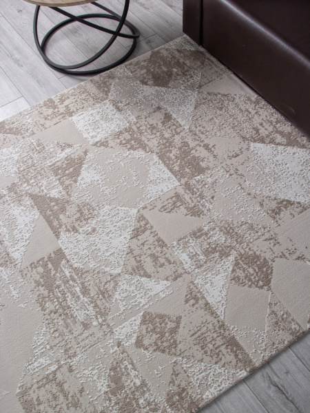 Турецкий прямоугольный ковёр H921AC BEIGE / WHITE