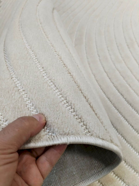Турецкий прямоугольный ковёр 10937B CREAM / CREAM