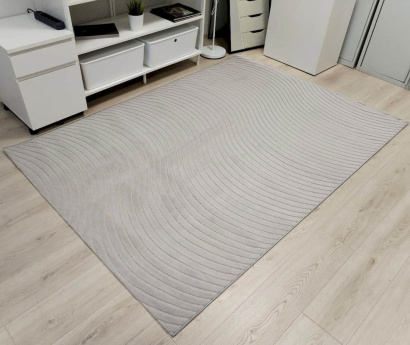 Турецкий прямоугольный ковёр 10937B GREY / GREY
