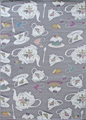 Российский прямоугольный ковёр C042 LIGHT GRAY