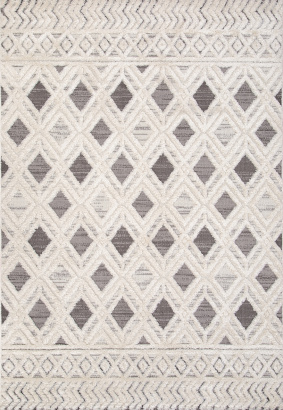 Молдавский прямоугольный ковёр 23595B CREAM / D.GREY