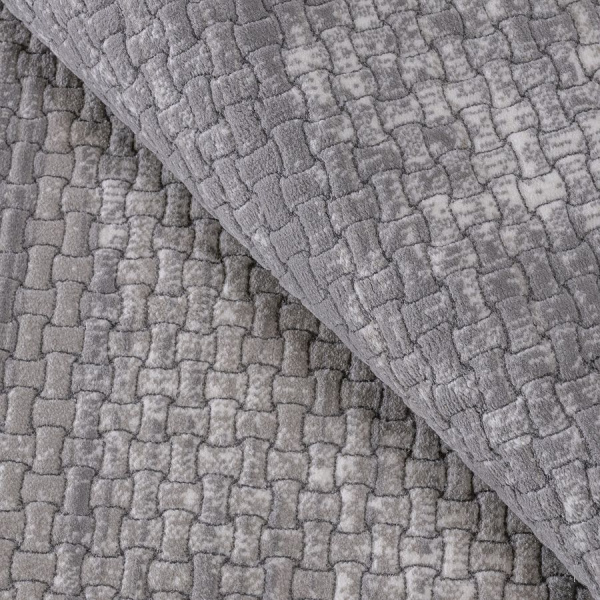 Турецкий прямоугольный ковёр 10653B-L GREY/L GREY