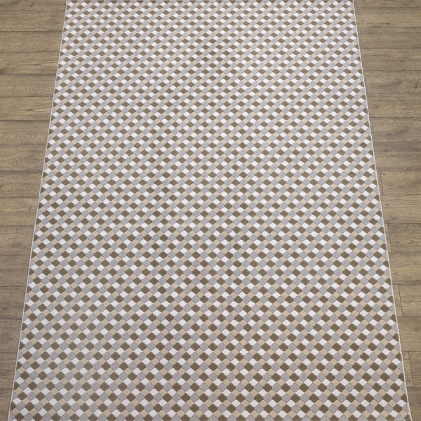 Турецкий прямоугольный ковёр 11018A-BEIGE/BEIGE