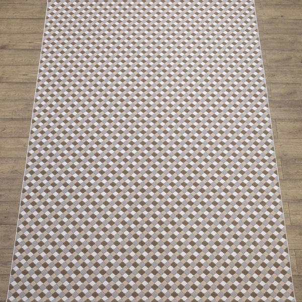 Турецкий прямоугольный ковёр 11018A-BEIGE/BEIGE