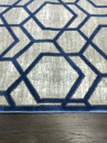 Турецкий прямоугольный ковёр 04047C ANTHRACITE - BLUE