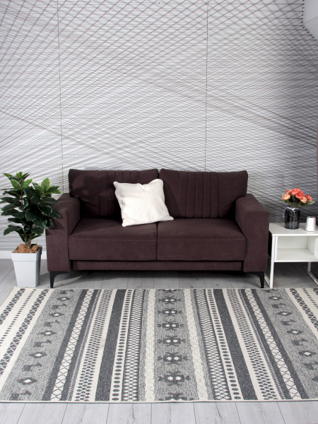 Турецкий прямоугольный ковёр WL053A GREY