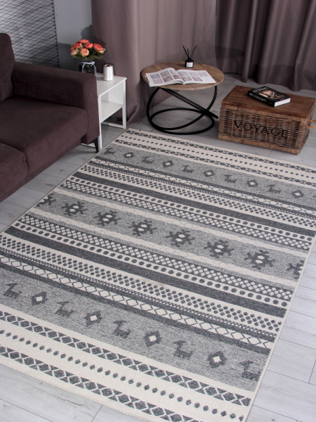 Турецкий прямоугольный ковёр WL053A GREY