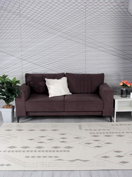 Турецкий прямоугольный ковёр WL063A VIZON / CREAM