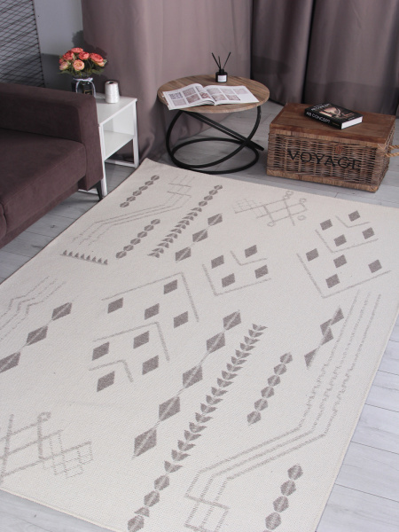 Турецкий прямоугольный ковёр WL063A VIZON / CREAM