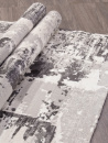 Турецкий прямоугольный ковёр 05934A L.GREY / GREY
