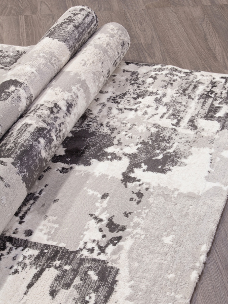 Турецкий прямоугольный ковёр 05934A L.GREY / GREY