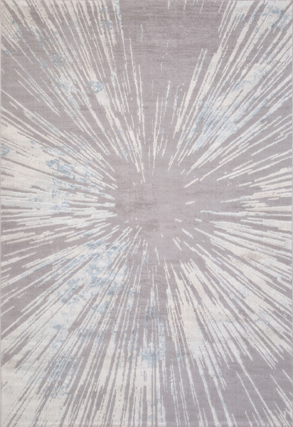 Турецкий прямоугольный ковёр 06371A VIZON GREY HB / BLUE