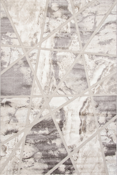 Турецкий прямоугольный ковёр 06558A L.GREY HB / GREY