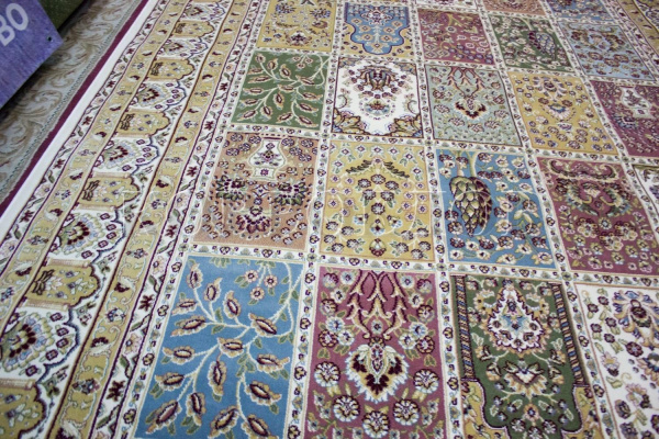 Турецкий прямоугольный ковёр 3315А, Yellow/cream