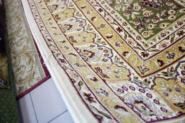 Турецкий прямоугольный ковёр 3315А, Yellow/cream