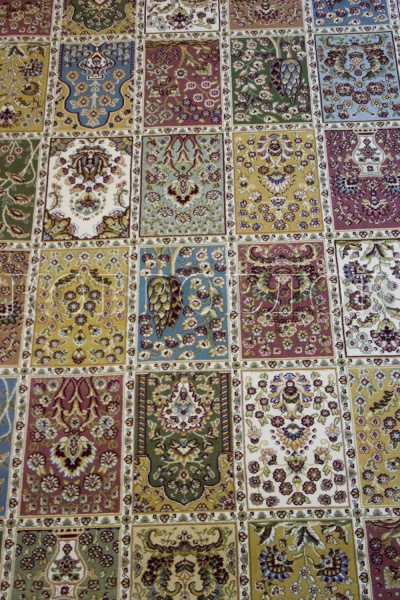 Турецкий прямоугольный ковёр 3315А, Yellow/cream