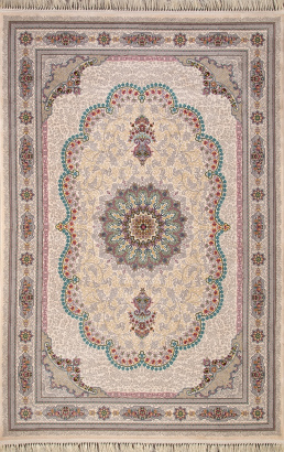 Иранский прямоугольный ковёр 7521 CREAM