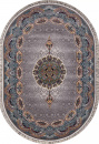 Иранский овальный ковёр 7592 GRAY