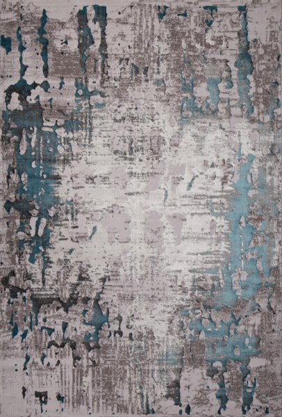 Турецкий прямоугольный ковёр 0101TA GREY / L.BLUE