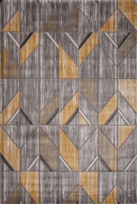 Турецкий прямоугольный ковёр 0131QA YELLOW / L.GREY