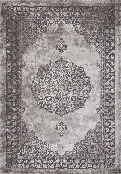 Турецкий прямоугольный ковёр 08126H P.GREY / C.POLY GREY
