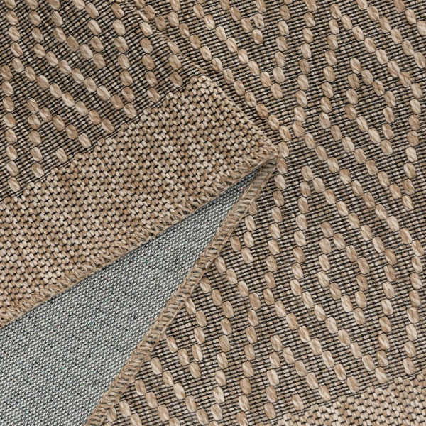 Турецкий прямоугольный ковёр  09839A JUTE