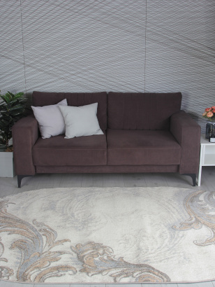 Российский овальный ковёр D754 BEIGE 2