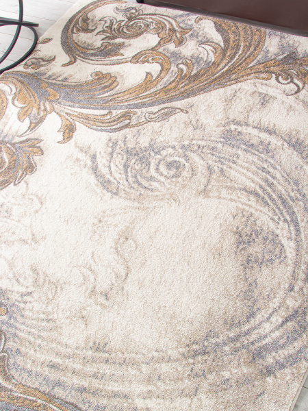 Российский прямоугольный ковёр D754 BEIGE 2