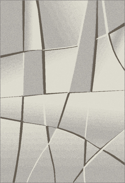 Российский прямоугольный ковёр F685 GRAY