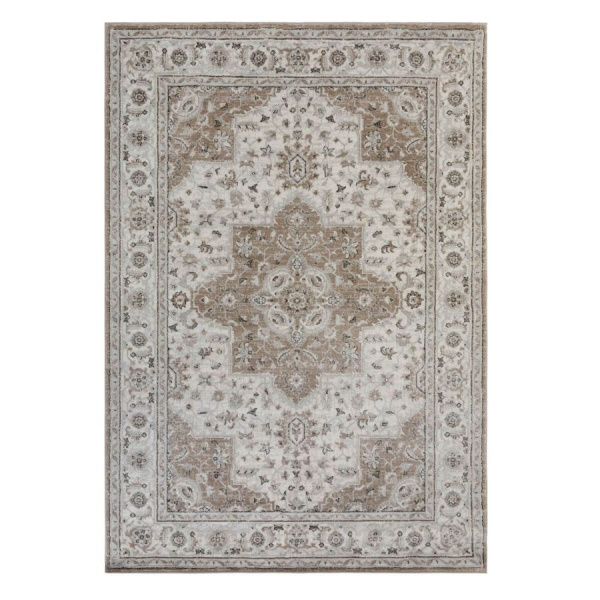 Турецкий прямоугольный ковёр  5486A CREAM/D.TAUPE