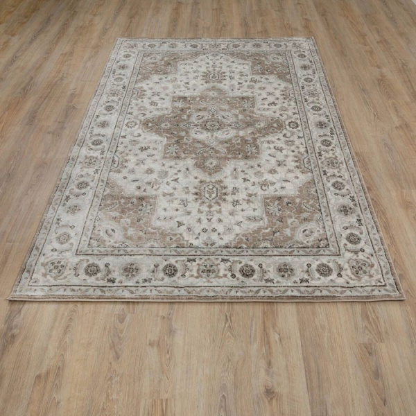 Турецкий прямоугольный ковёр  5486A CREAM/D.TAUPE