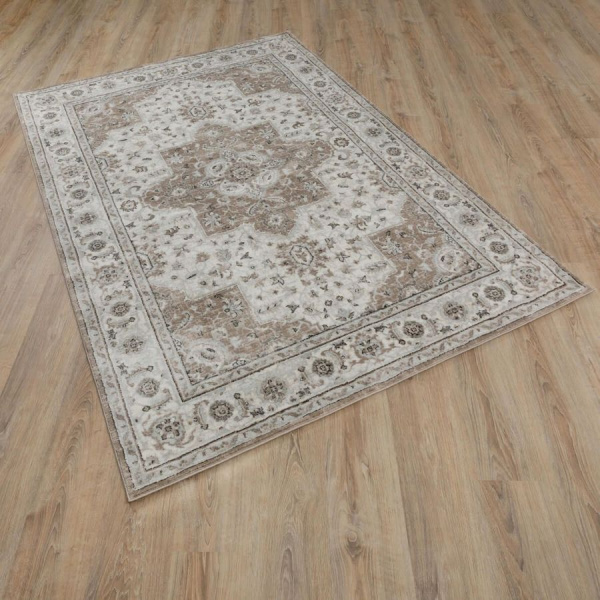 Турецкий прямоугольный ковёр  5486A CREAM/D.TAUPE