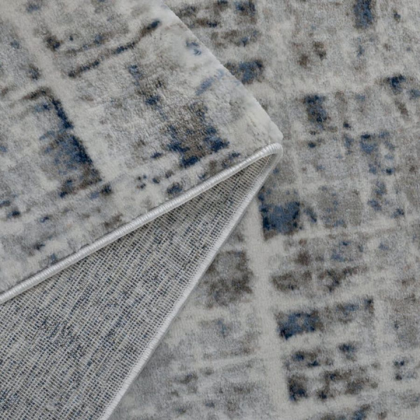 Турецкий прямоугольный ковёр  5520A L.GREY/CREAM BLUE 