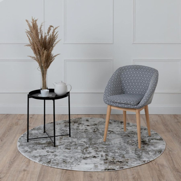 Турецкий круглый ковёр  5466A GREY/D.TAUPE 