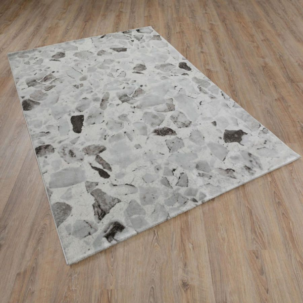 Турецкий прямоугольный ковёр  5554A CREAM/ANTHRACITE