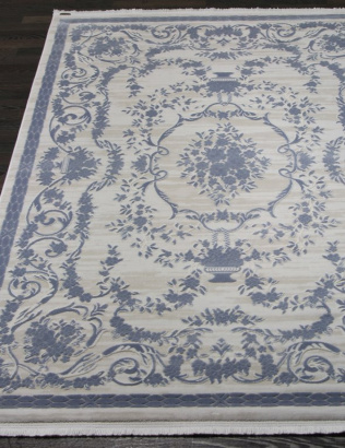 Турецкий прямоугольный ковёр 08330T BLUE / BLUE