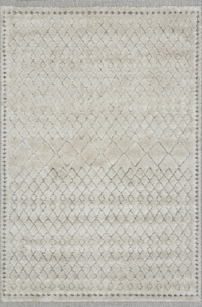 Турецкий прямоугольный ковёр 5671B L.GRAY / WHITE