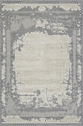 Турецкий прямоугольный ковёр 5758A WHITE / L.GRAY