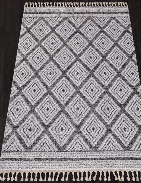 Турецкий прямоугольный ковёр O0471 695 CREAM / GREY