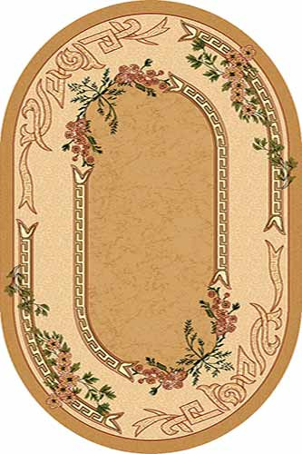 Российский овальный ковёр d005 BEIGE