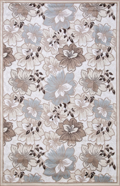 Российский прямоугольный ковёр d322 CREAM-BROWN