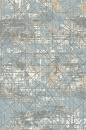 Российский прямоугольный ковёр F379 BLUE-GRAY