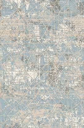 Российский прямоугольный ковёр F379 BLUE